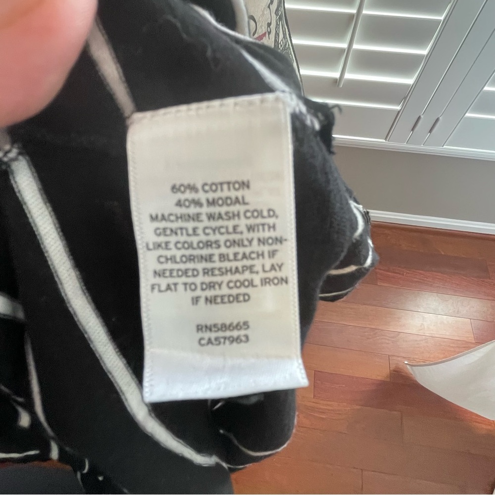 Caslon Black and White Striped Top - Picture 6 of 6